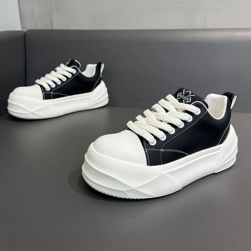 秋季新款厚底简约百搭增高百搭轻奢时尚休闲鞋青春潮流男鞋MS