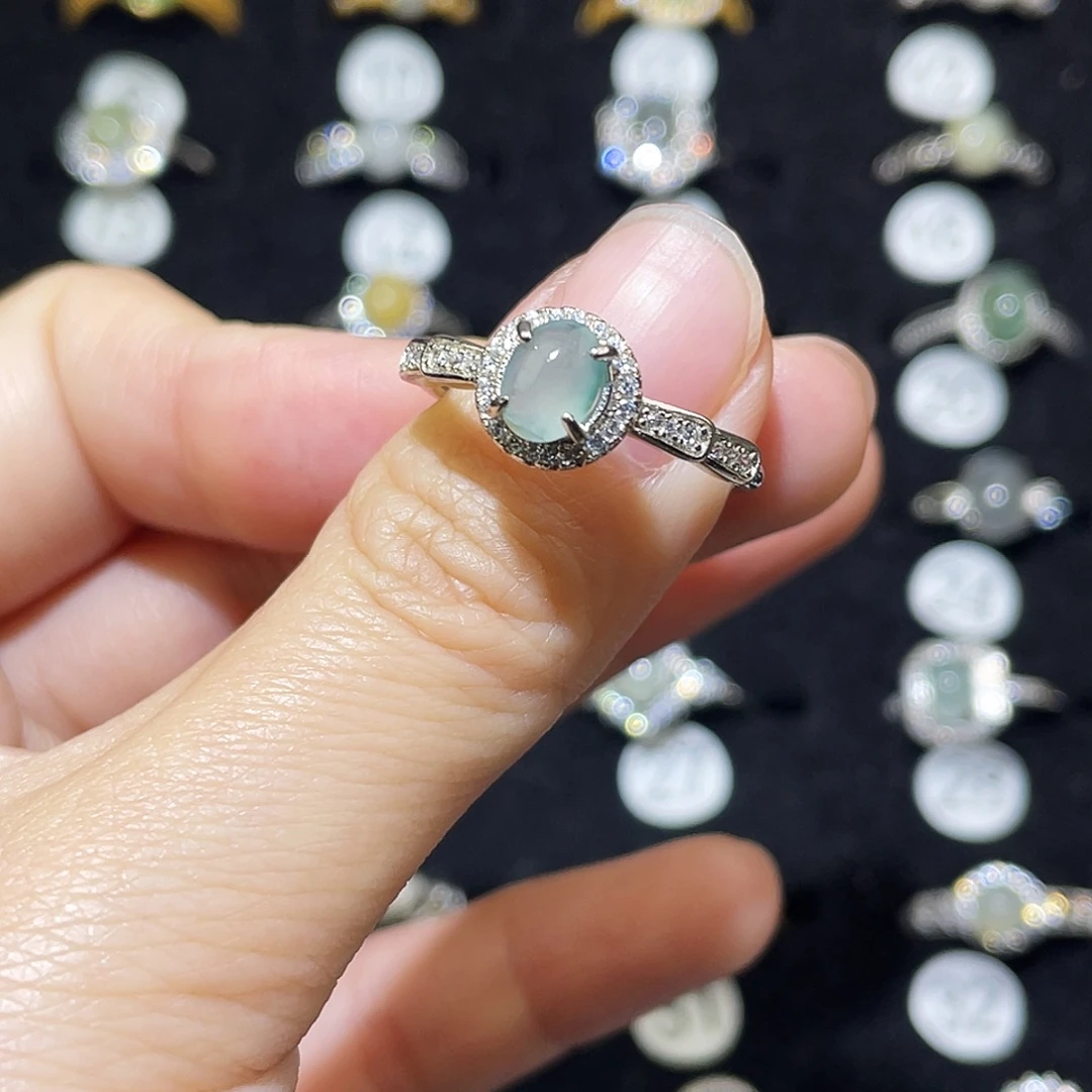 翡翠未镶嵌戒指戒指