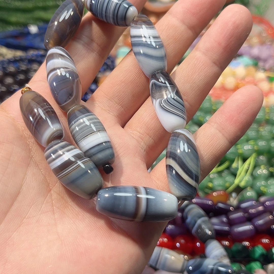 玛瑙/玉髓合金珠宝半成品波斯湾玛瑙一条13x27mm一条