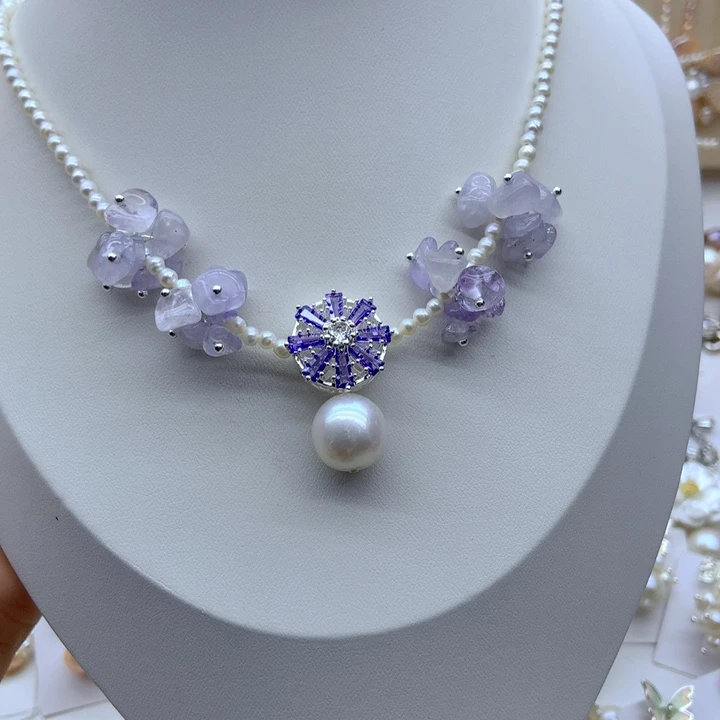 颈饰未镶嵌淡水珍珠