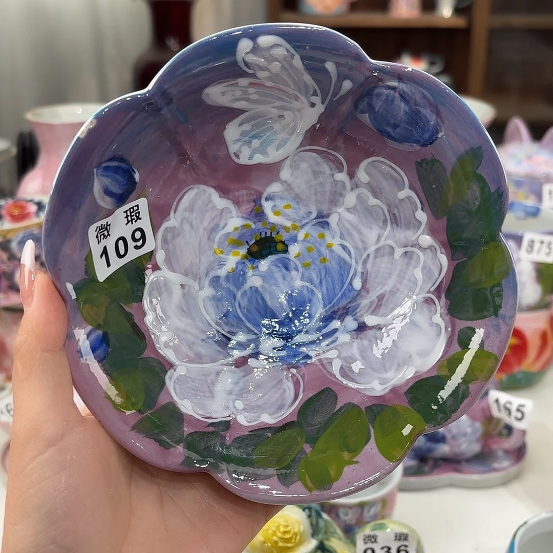 景德镇手绘高温釉下彩陶瓷茶具