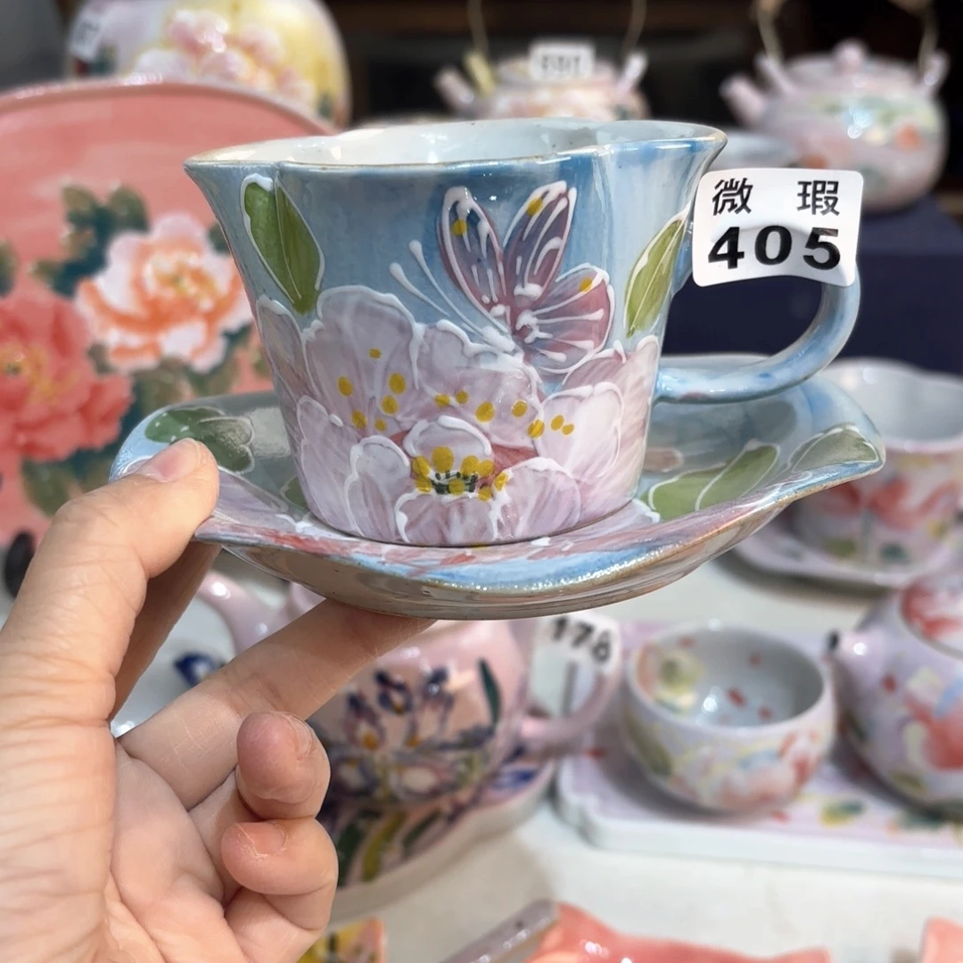 景德镇手绘高温釉下彩陶瓷茶具