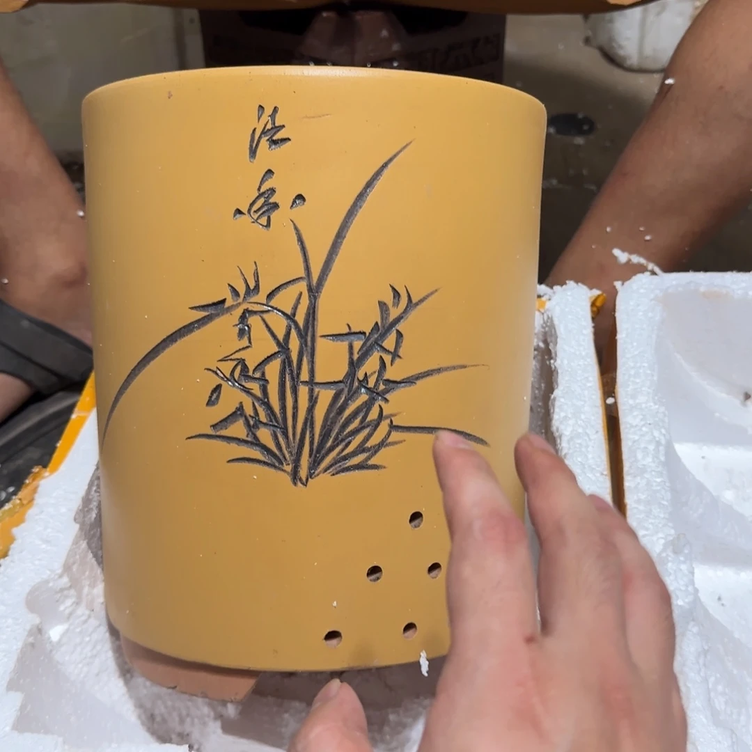 紫砂花盆口径约一