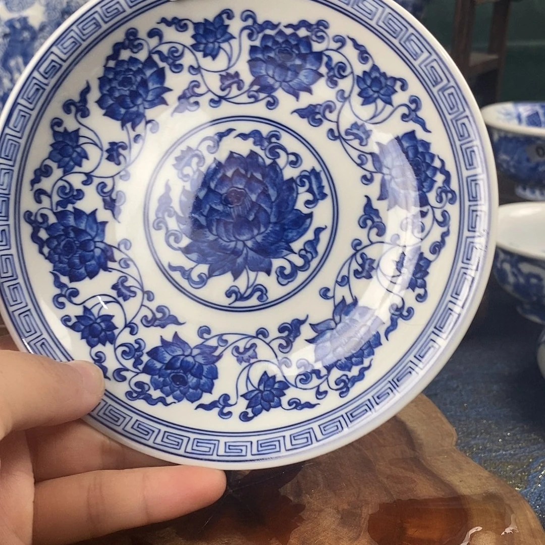 瓷片景德镇手绘青花茶器233