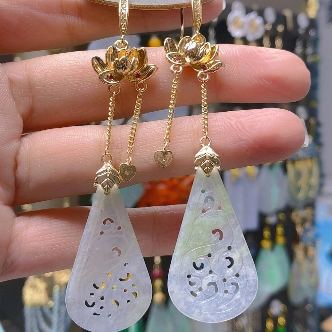 未镶嵌翡翠耳饰翡翠