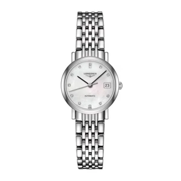 99新 Longines/浪琴 博雅系列25.5盘贝母表盘钻刻自动机械女表