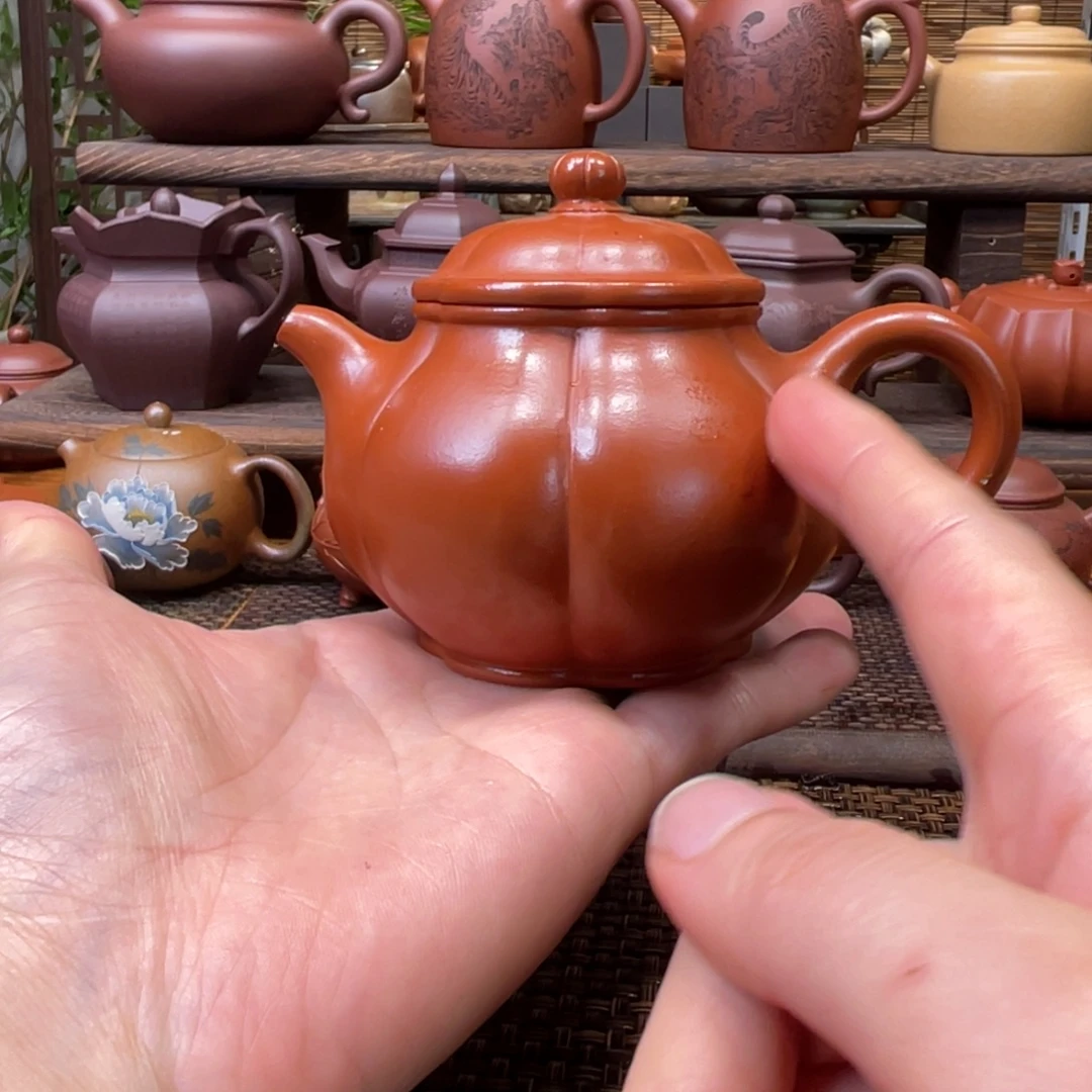 紫砂茶壶宜兴原矿紫砂手制170