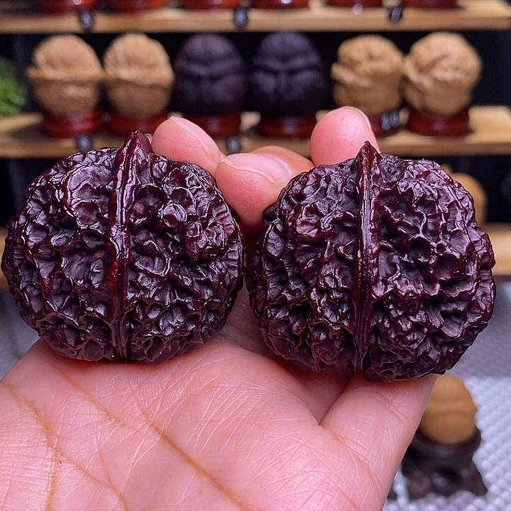 文玩核桃吊坠七星绣球33