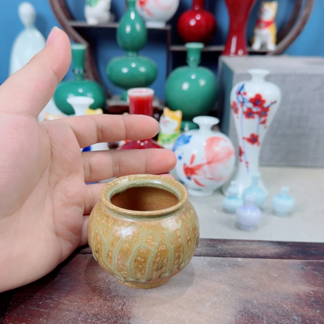 陶瓷手工小花器摆件