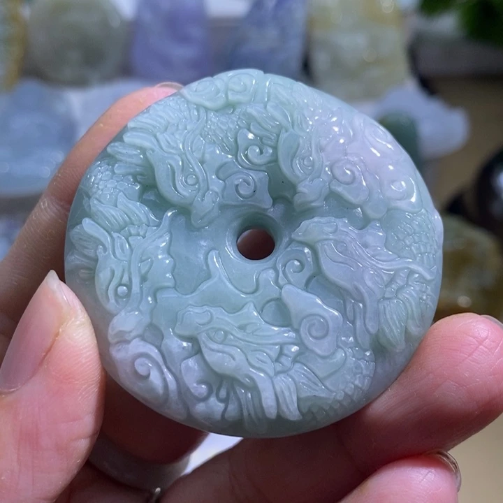 【闪购商品】颈饰未镶嵌翡翠九龙