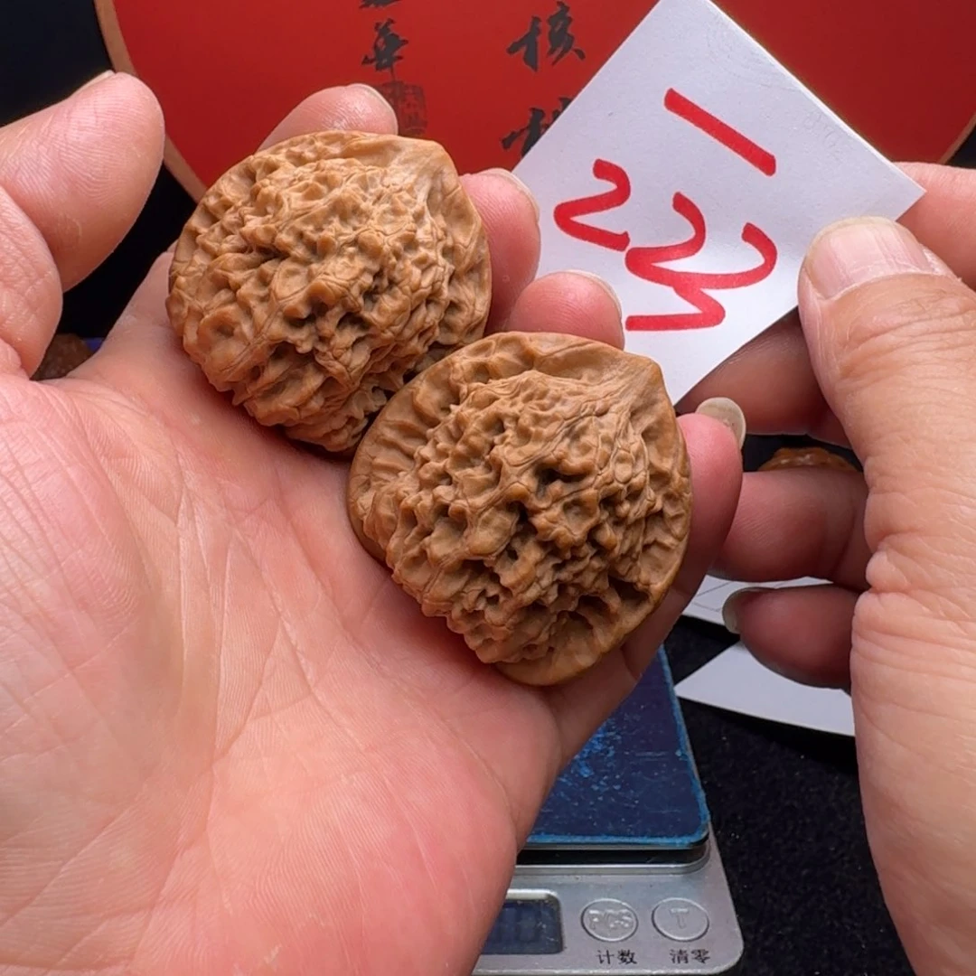 文玩核桃把件淡*45官帽