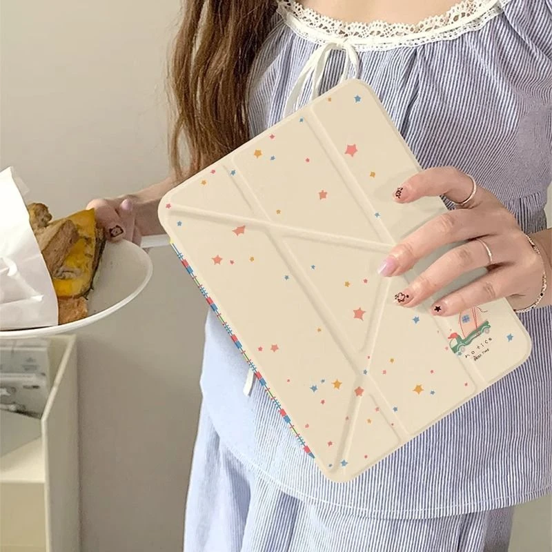彩色星星适用苹果iPadA1625平板保护套202511寸华为平板壳小米pad