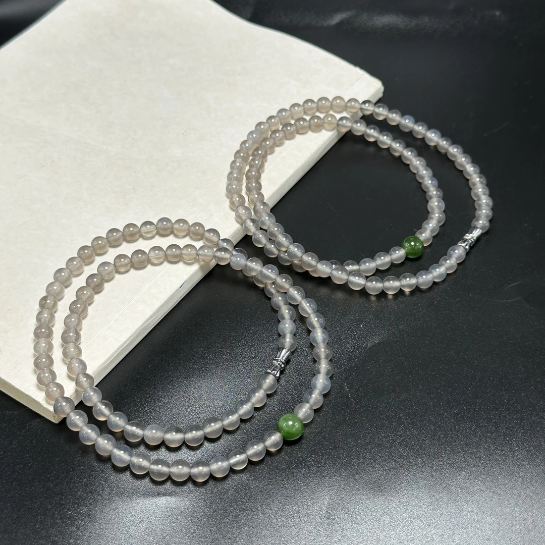 AL63玛瑙项链6mm（多样性发其一）