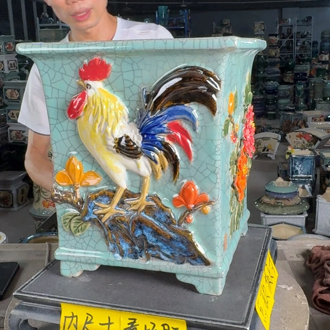 一风堂石湾花盆 内21*27