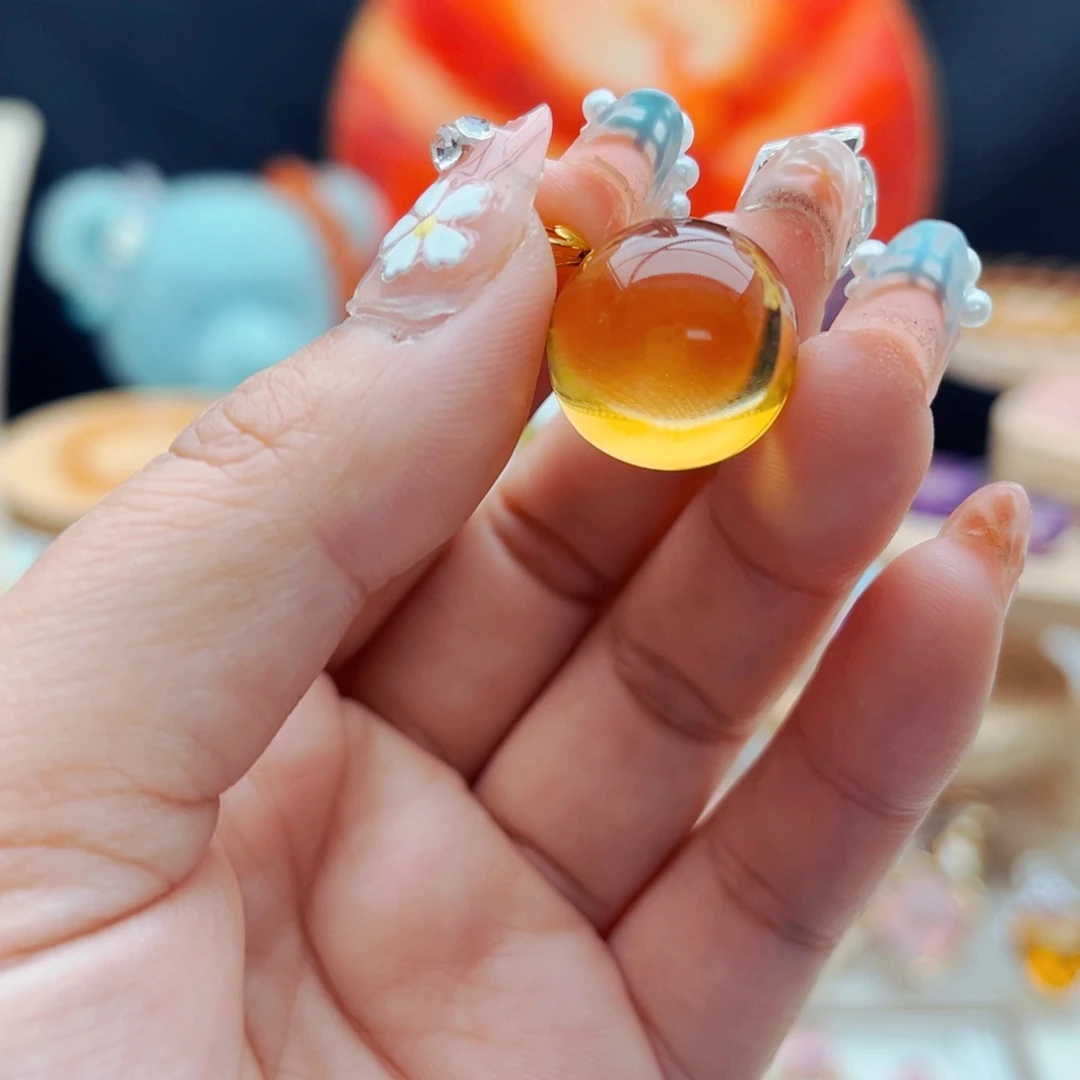 水晶颈饰18K金镶嵌天然