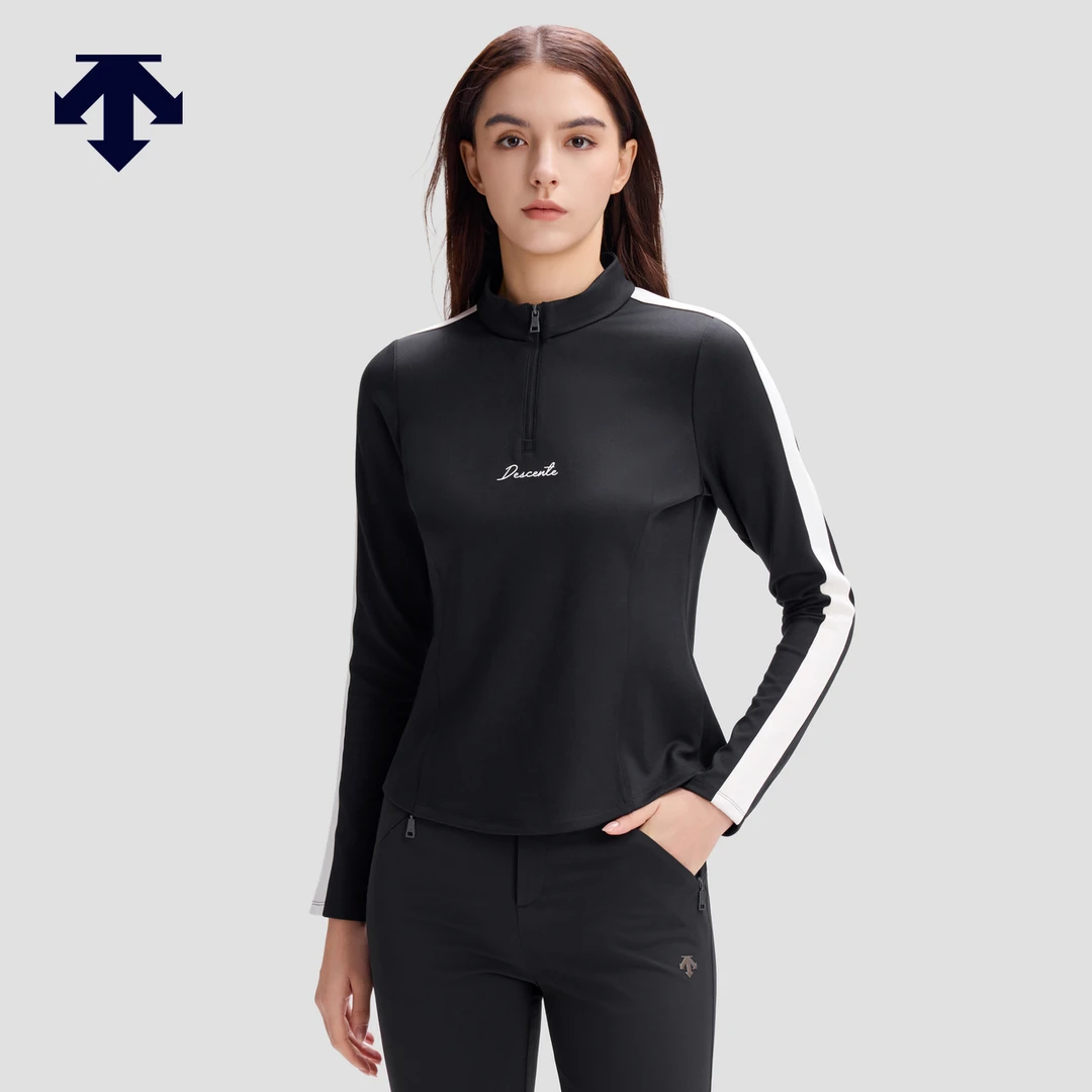 DESCENTE迪桑特WOMEN’S SKI STYLE系列女士半拉链长袖 D5432STL52
