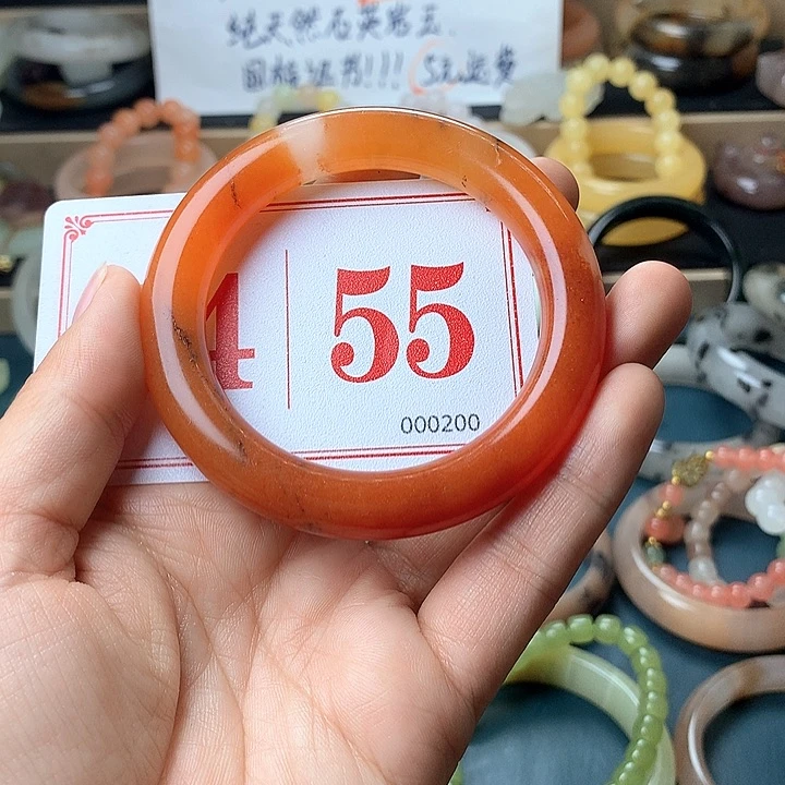 石英质玉（黄龙玉）未镶嵌手镯