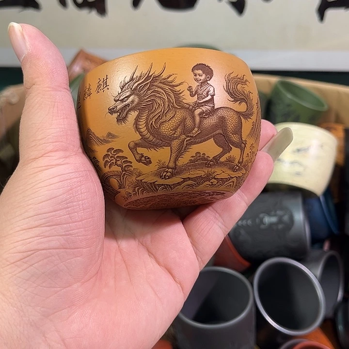 茶杯紫砂全手工紫砂主人杯