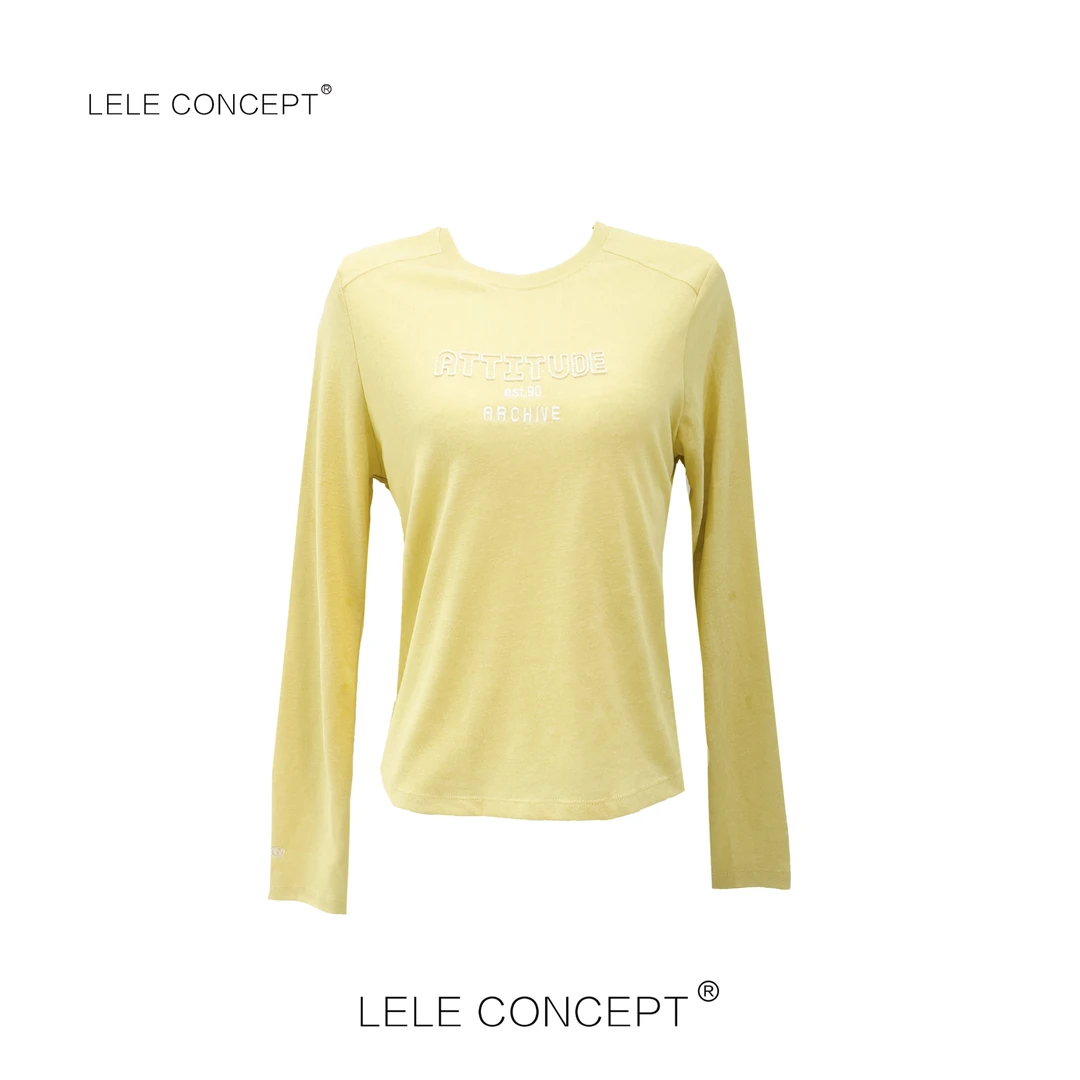 LELE CONCEPT丨多色字母长袖T恤TX059