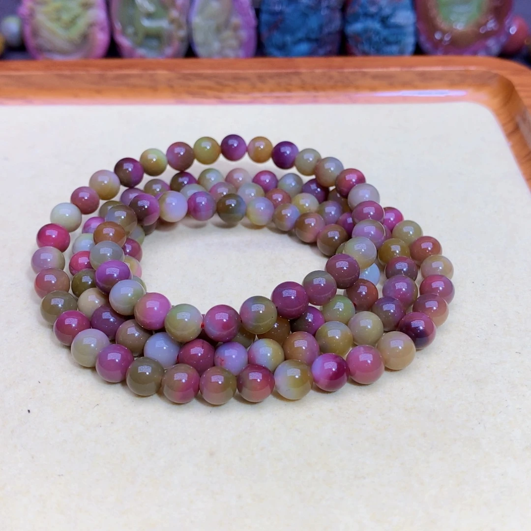 玛瑙未镶嵌手链盐源