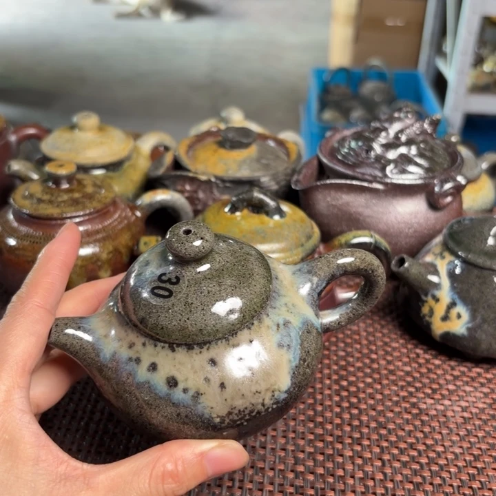 茶杯紫砂回*瑕玉化壶