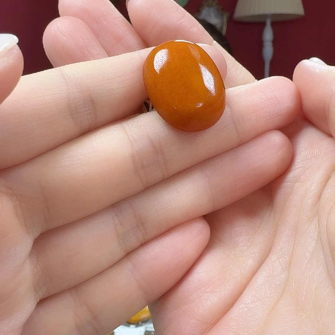 蜜蜡银S925镶嵌手链戒指