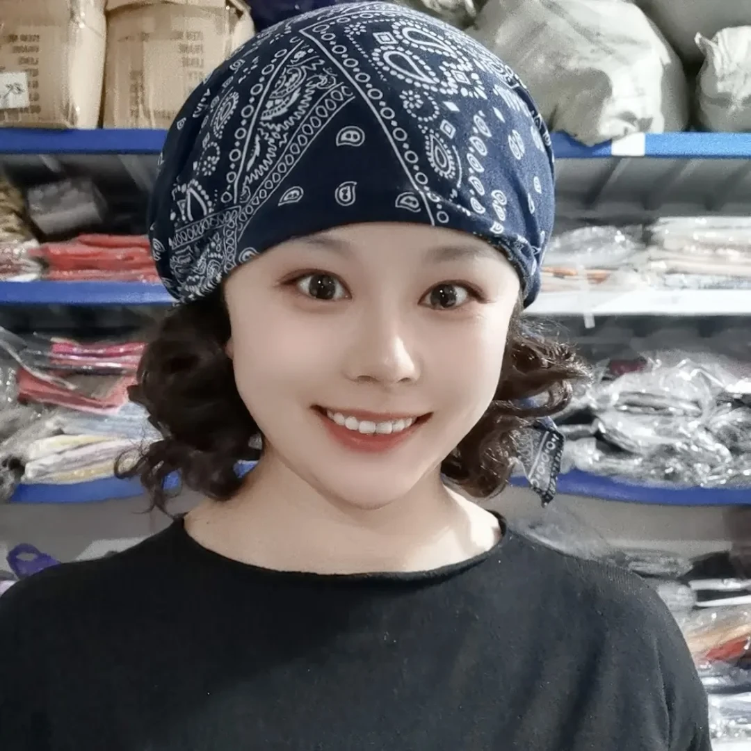 薄款遮白发包头帽头巾帽飘带洋气头饰春夏发带帽帽子女款2025新款