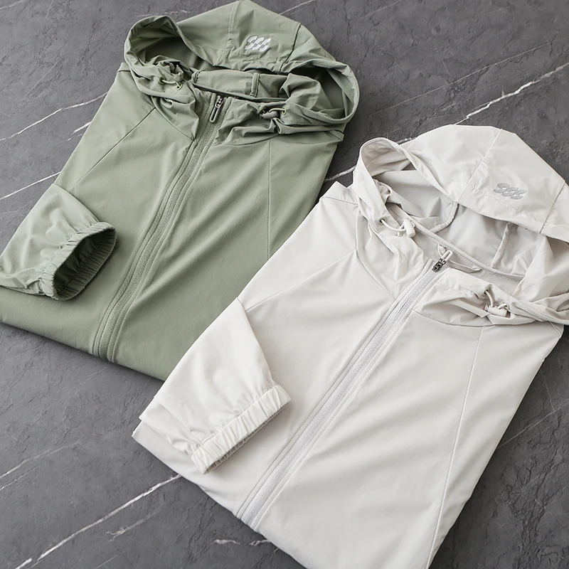 HS157剪标夏季男女同款防晒服薄款简约连帽夹克上衣