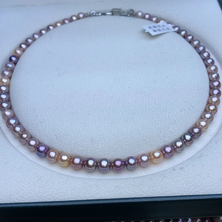 淡水珍珠项链未镶嵌7-7.5m m