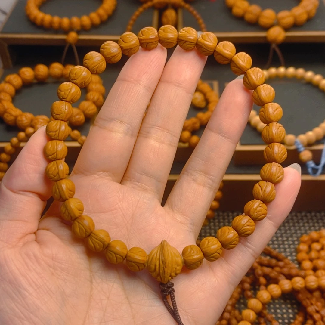 晚***风桃核吊坠秦岭森林09