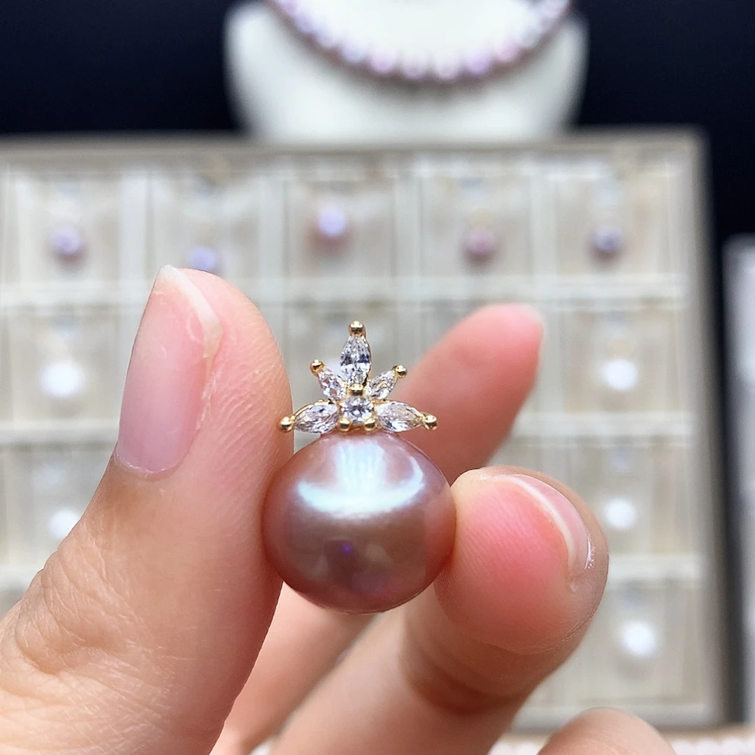颈饰合金淡水珍珠