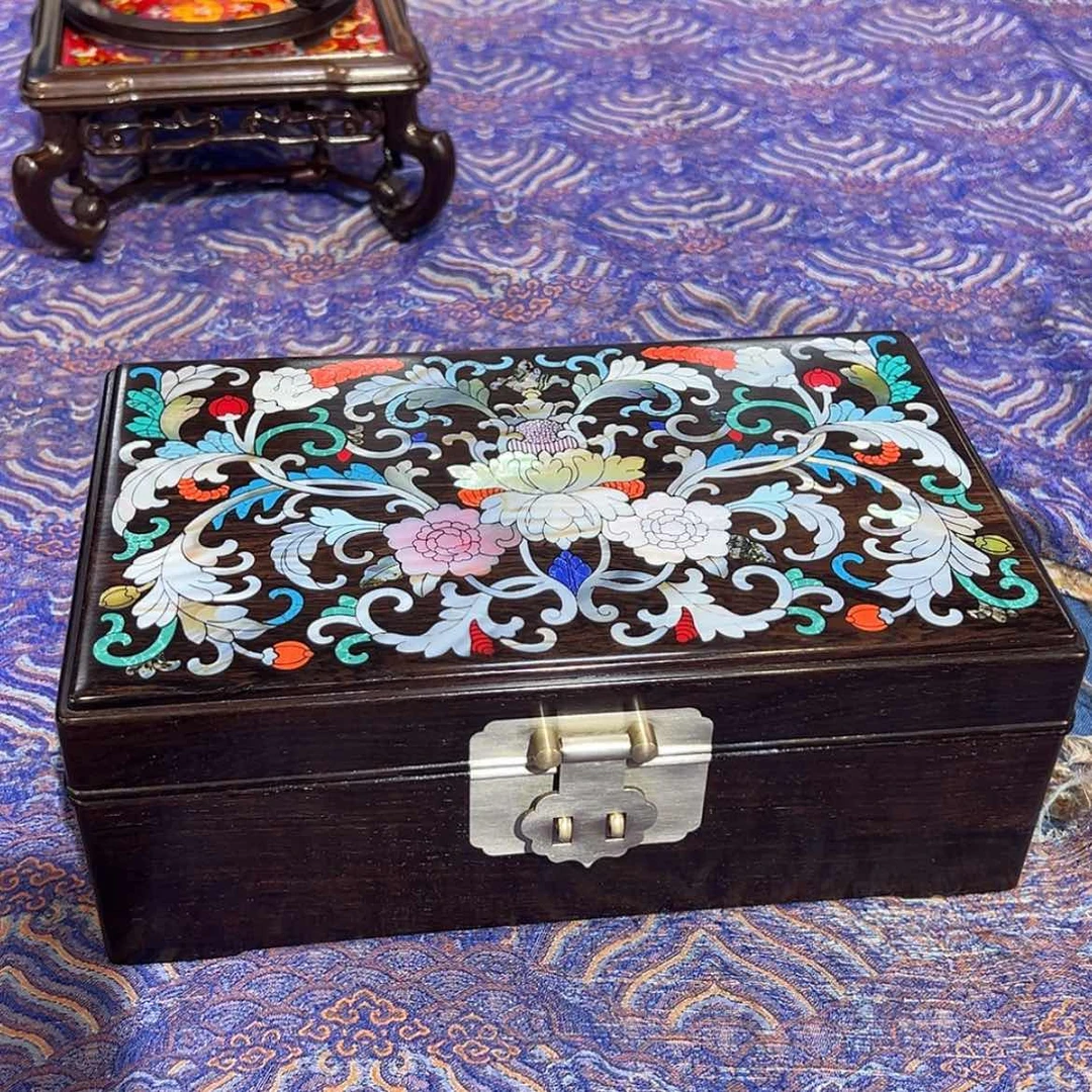 【闪购商品】黑酸枝木类成套家具盒子