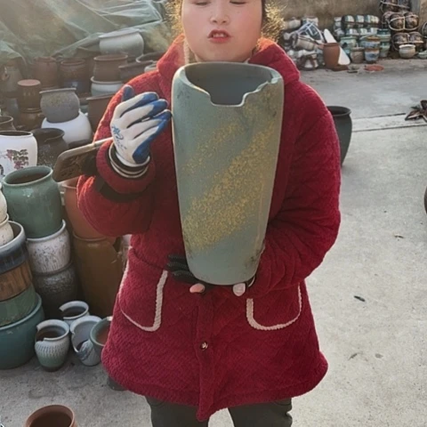 口16高38瑕疵盆子