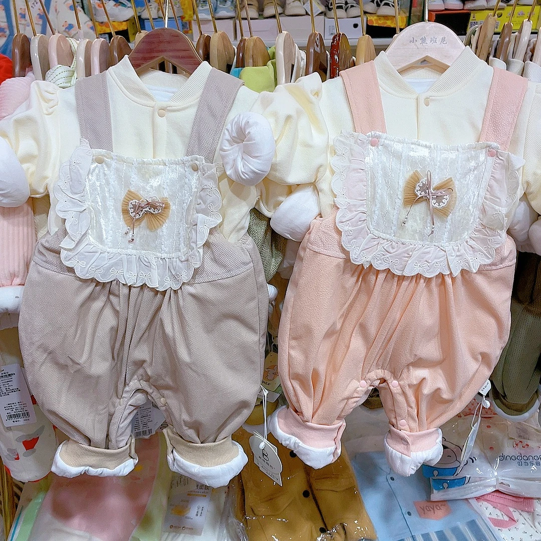 宝宝春季新款薄棉套装连体衣