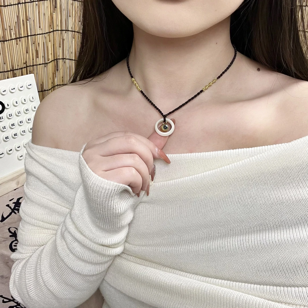 手工DIY材料包编绳100种我爱你投影项链送女生生日礼物