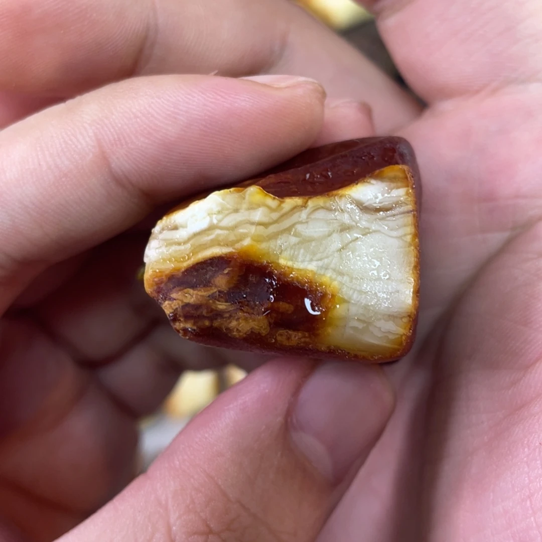 定制琥珀天然琥珀20圆珠虎皮纹