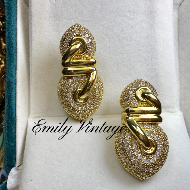 铜合金仿珍珠耳饰 【3136】Emily Vintage珍藏款