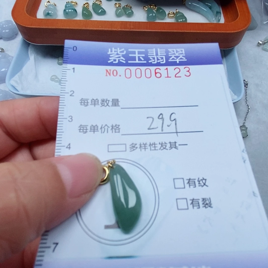 颈饰未镶嵌翡翠冰透随行