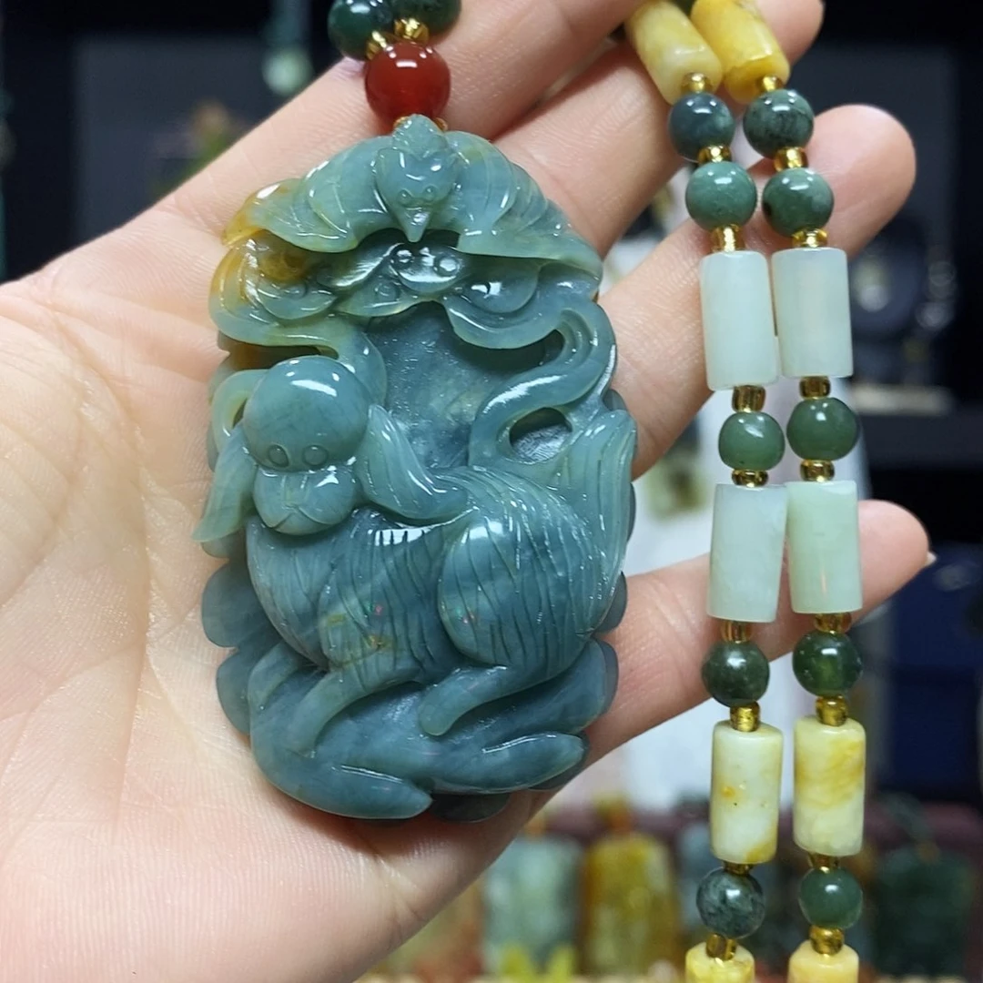 未镶嵌岫玉挂件吊坠