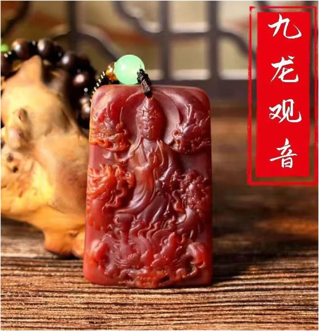 SC-488   龙涎香木链子九龙观音