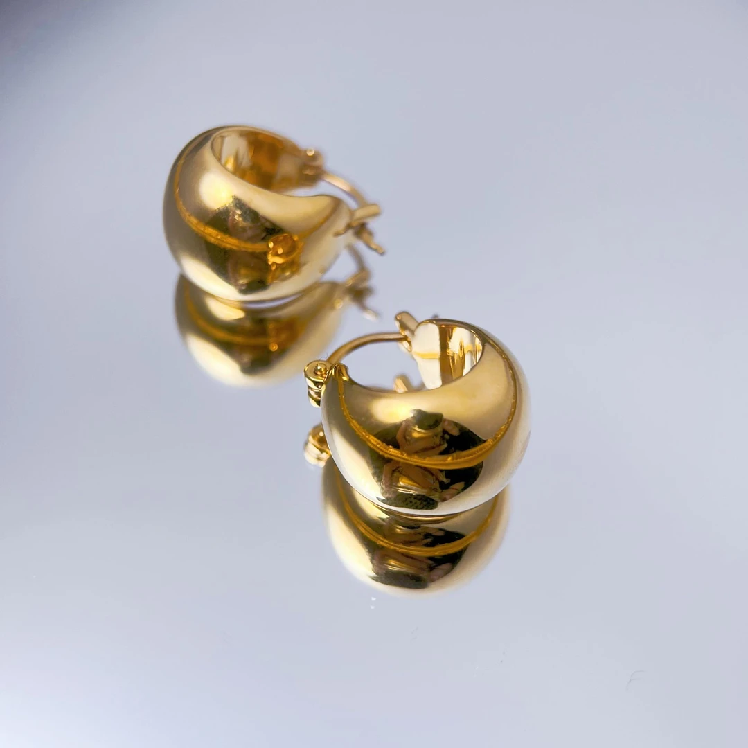 【胖福合集】足金999黄金5D无氰大小亮面拉丝胖福百搭时尚耳扣