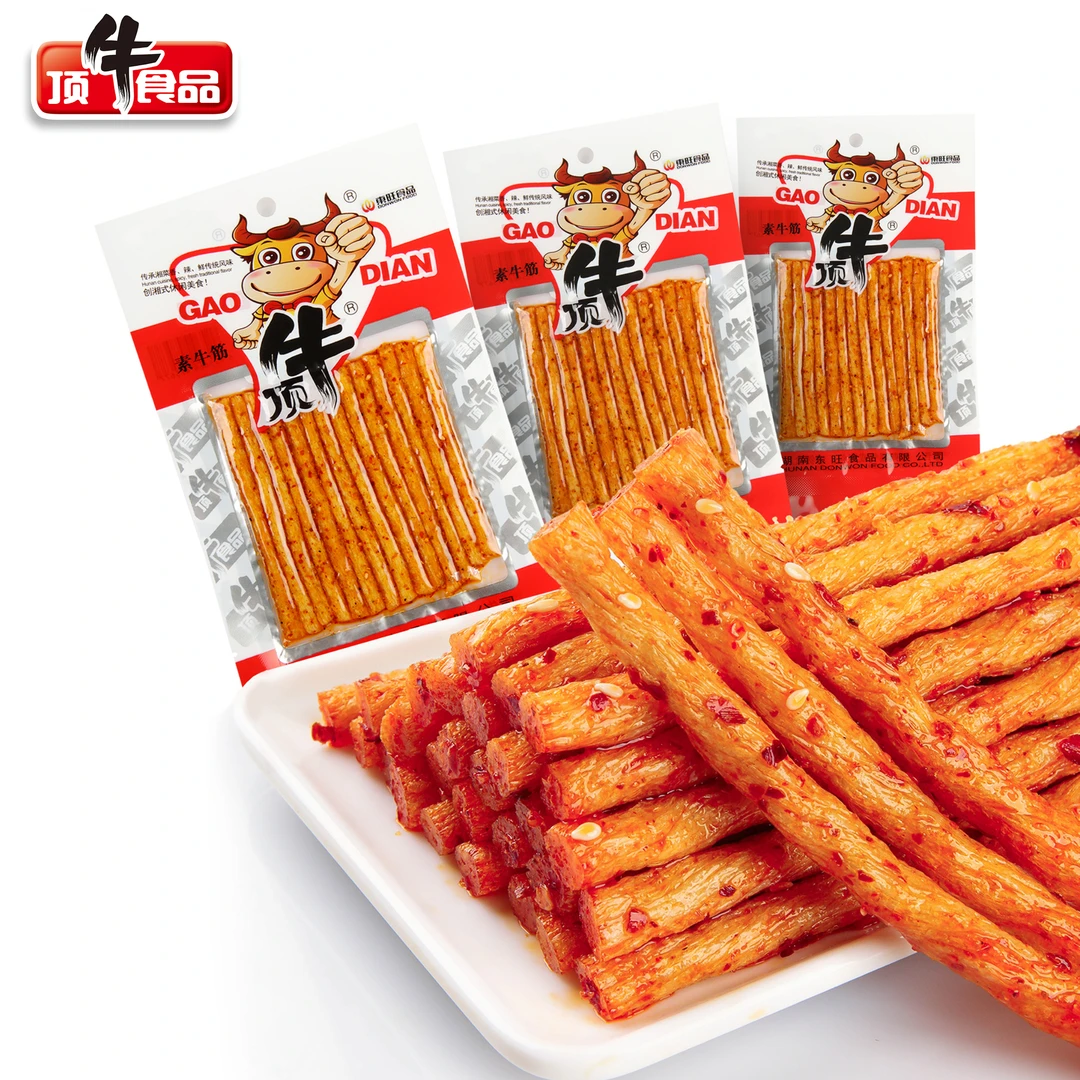 顶牛素牛筋长条31g怀旧麻辣小吃童年回忆零食食品湖南特产
