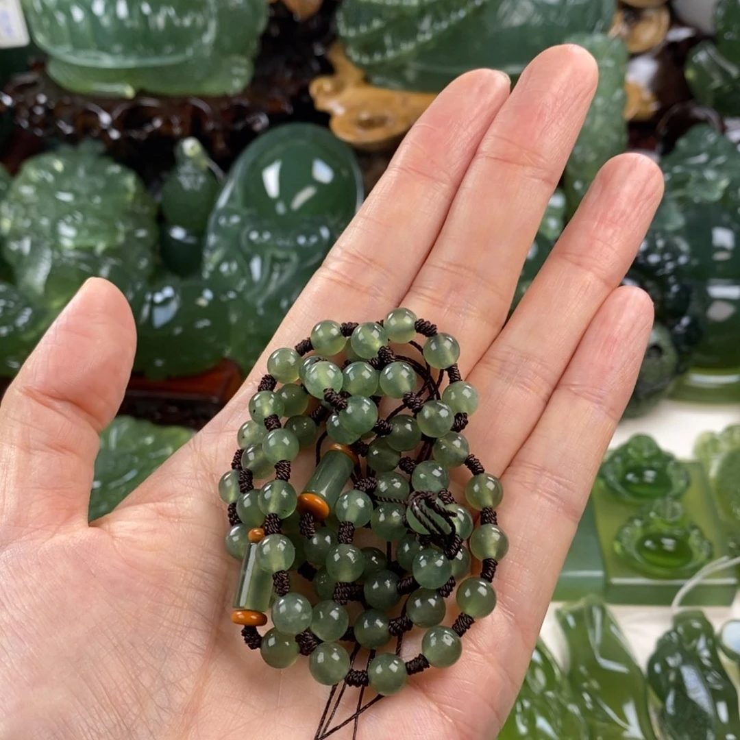 岫玉未镶嵌链子链子