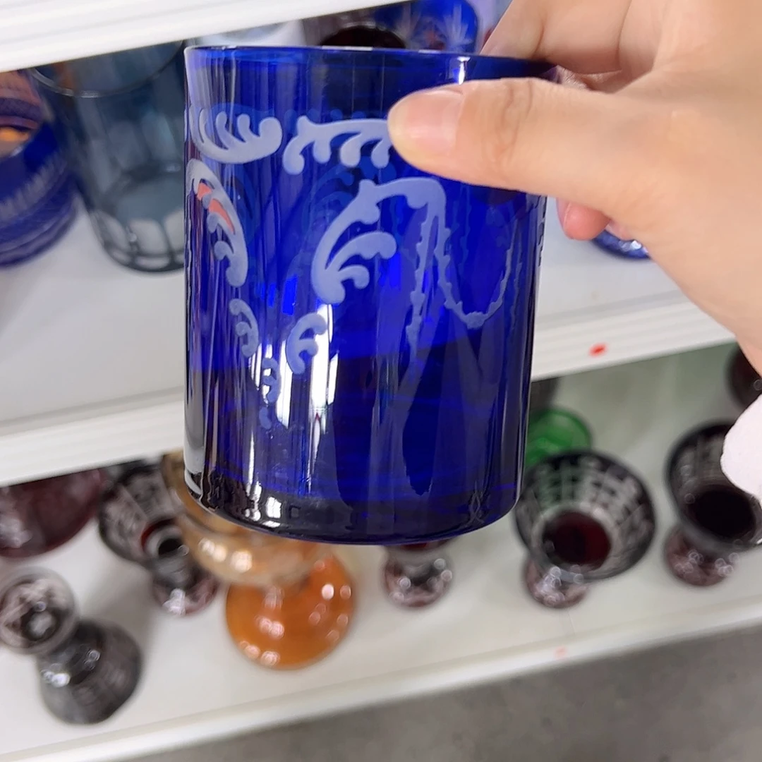 水晶玻璃高脚款微瑕一个