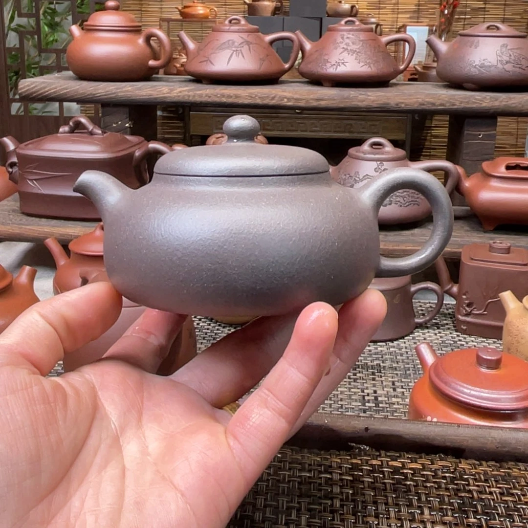 紫砂茶壶宜兴原矿紫砂手工制170全