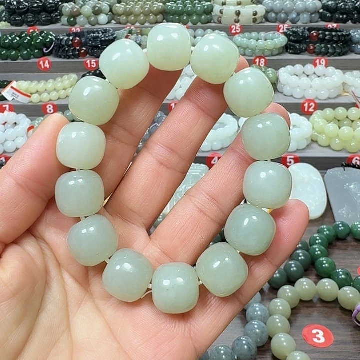 未镶嵌手链和田玉俄料老型卡16