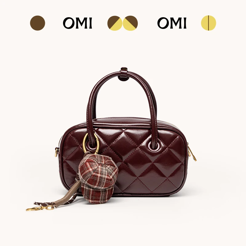 OMI/欧米2025春季新款新年战包小众氛围设计师款手提斜挎包包