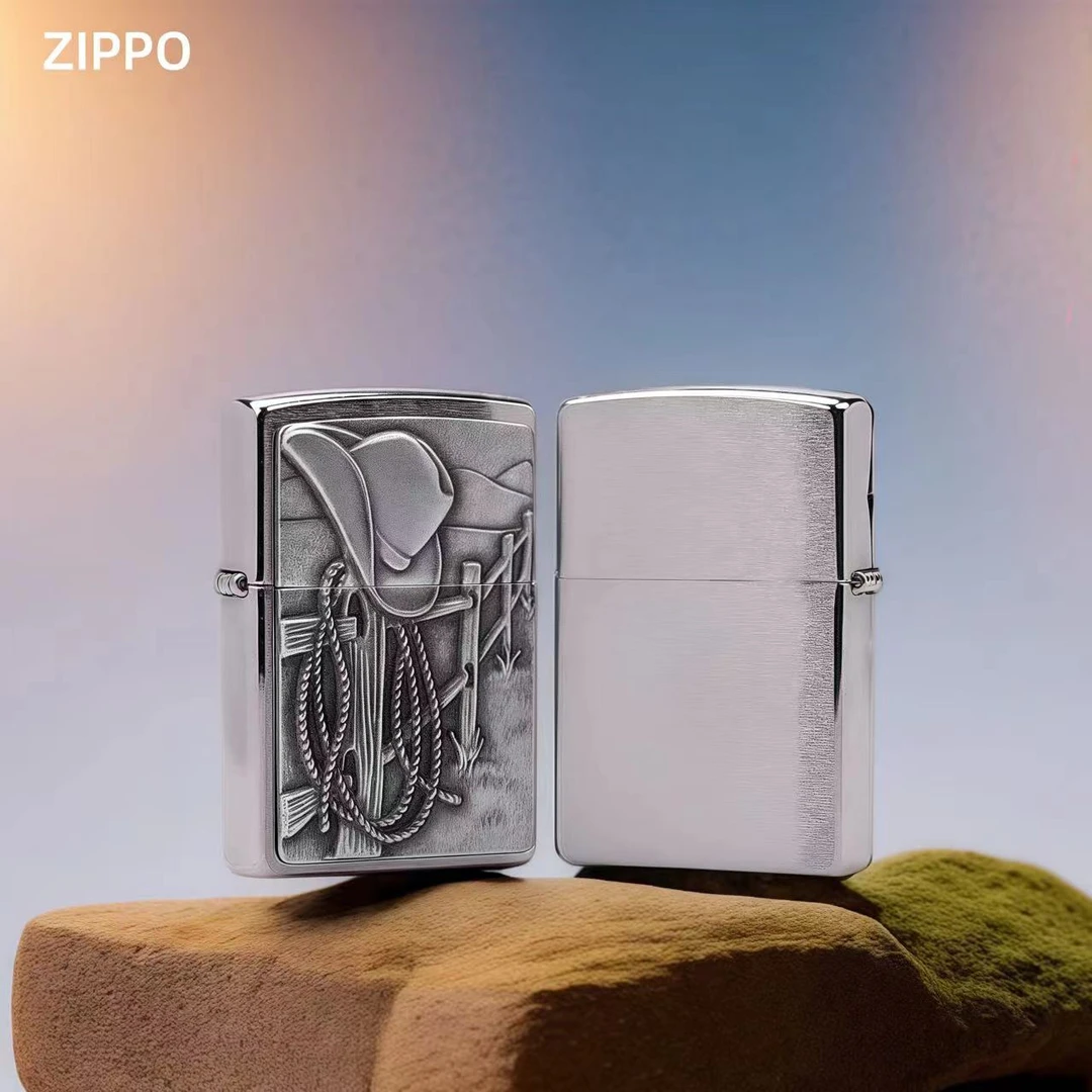 ZIPPO打火机西部牛仔美版官方正品男士时尚防风父亲生日礼品MBJ1