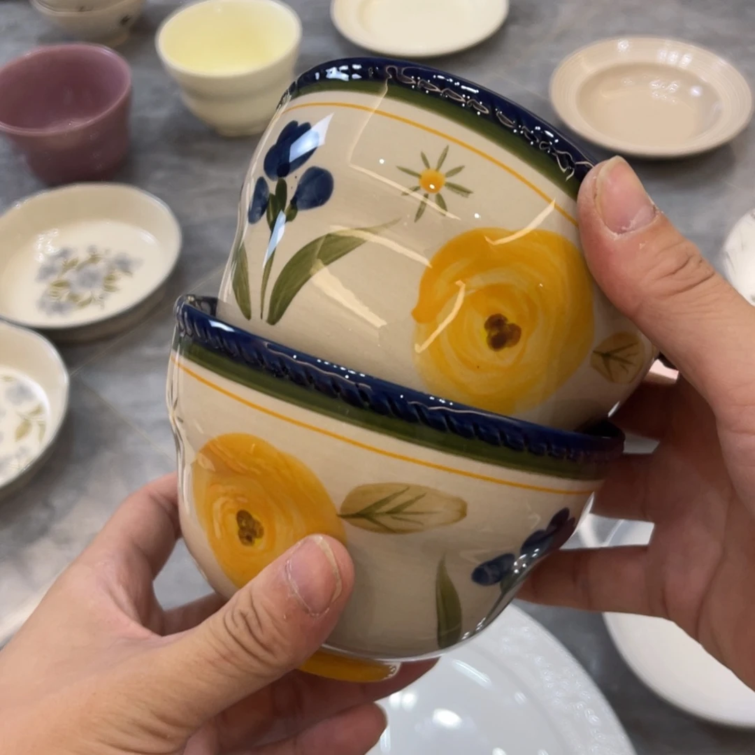 陶瓷微瑕餐具介意勿拍，满18飞！