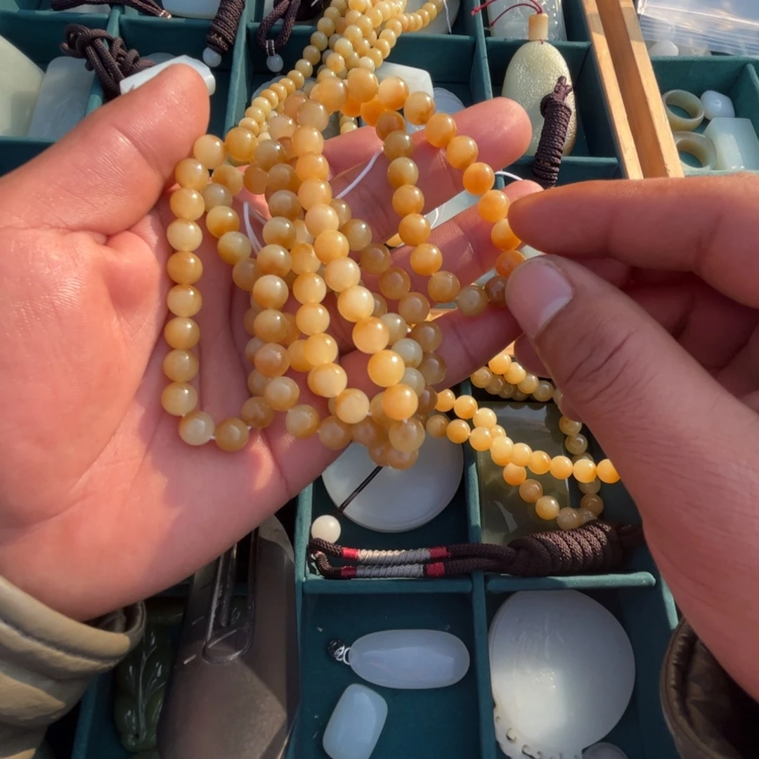 和田玉未镶嵌手链